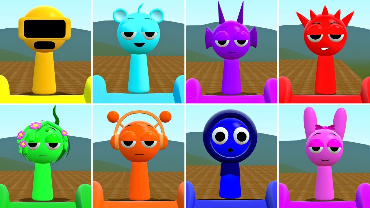 I PUT ALL SPRUNKI FAMILY IN RAINBOW SLIDES In Garry's Mod