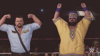 The Twin Towers (Akeem & Big Bossman) vs. The US Express (Mike Rotunda & Barry Windham) on WWE 2K24