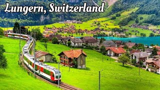 Switzerland, Lungern 4K - Heavenly beautiful Swiss village on a charming lake - Hidden gem