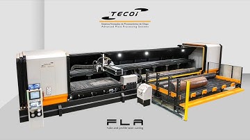 TECOI - FL-A - Tube and profile laser cutting and bevelling machine with automatic loading systems