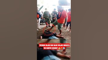 THE LOOK OF THE THUG WHO BEAT AND STEP ON THE FACE OF A TNI SOLDIER UNTIL HE DIED #tniindonesia #...