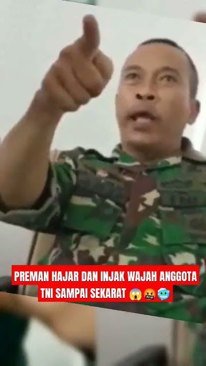 THE LOOK OF THE THUG WHO BEAT AND STEP ON THE FACE OF A TNI SOLDIER UNTIL HE DIED #tniindonesia #...