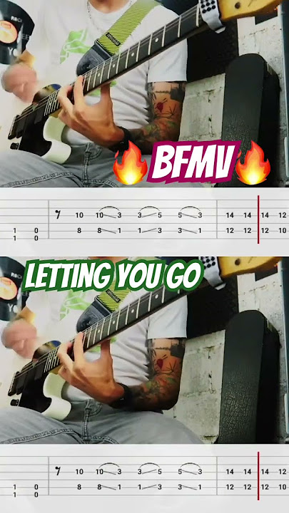 Letting You Go Chorus BFMV 🔥 #guitarcover #metalcore #cover #bfmv #metal #fender #music #france