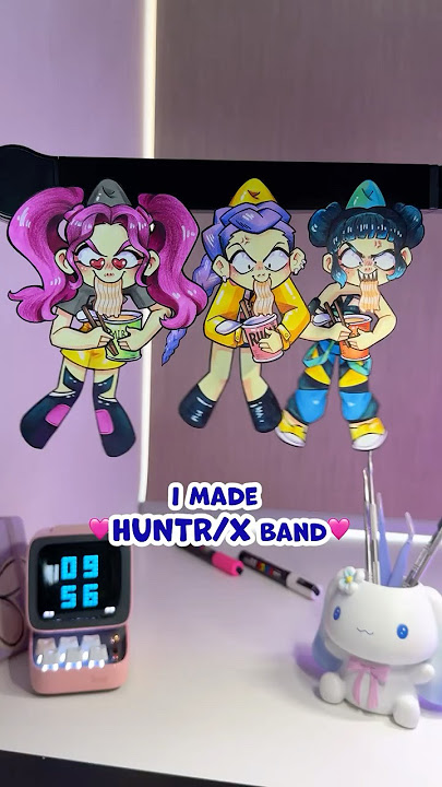 hanging paper doll DIY ✨K-POP DEMON HUNTERS✨do you like it? #papercraft #paperdoll #artypie