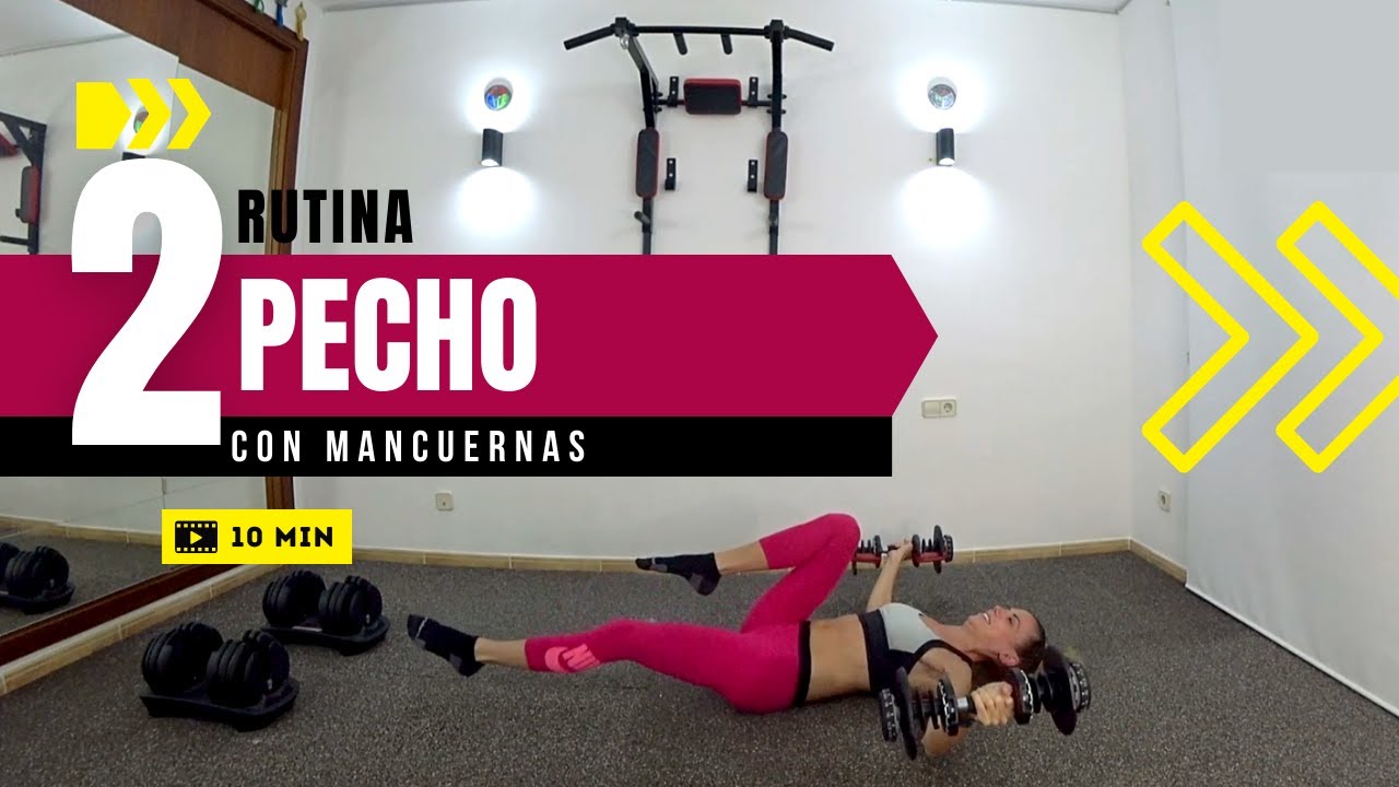 Rutina de PECHO CON MANCUERNAS | Agrandar Pectorales - YouTube