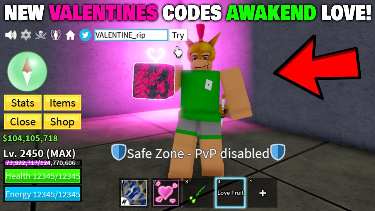 NEW* VALENTINES CODES Blox Fruits IN 2023 FEBRUARY! ROBLOX Blox