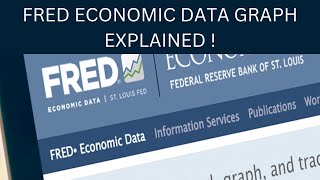 FRED ECONOMIC DATA GRAPH EXPLAINED !