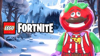 Playing In The LEGO Fortnite Frost Biome | LEGO Fortnite