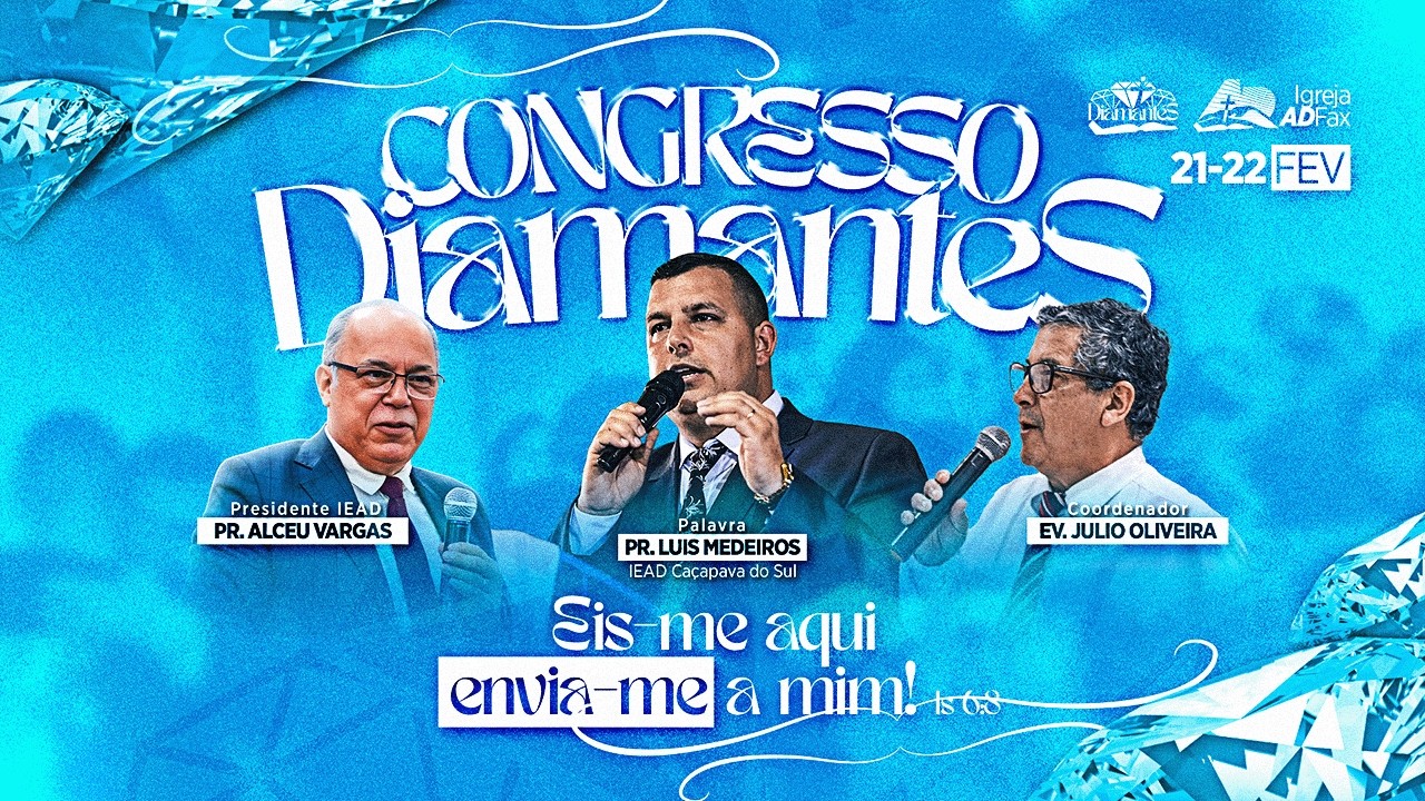 💎✨ Encerramento CONGRESSO DIAMANTES 2026 | Igreja ADFax ✨💎 | 22.02.2026