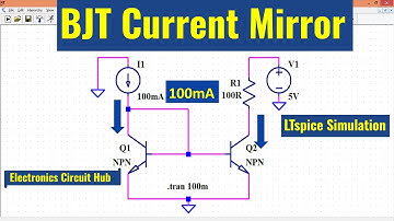 LTSpice BJT Current Mirror | Simulation