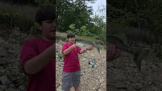 Two largemouthbass on one glide bait. #fishing #bassfishing #bassproshop #glidebait #memories