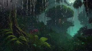 Jungle Through The Window Ambience: Misty Rainfall & Exotic Birdsong'