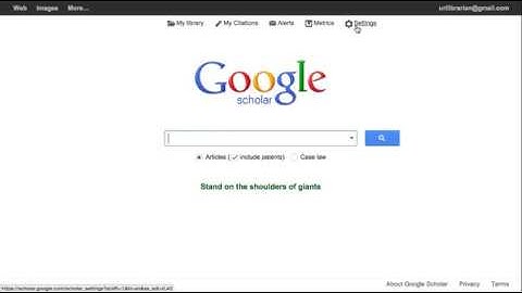 Connecting Google Scholar to the URI Libraries