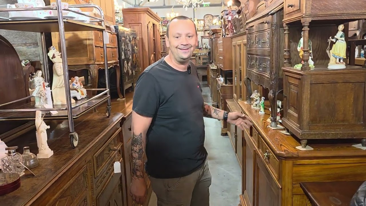 Prezentare depozit mobilă vintage în Popești Leordeni #mobiliervintage #București