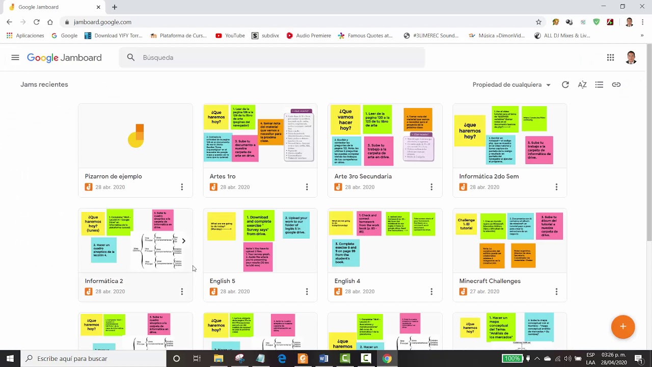 Trabajo con pizarrones de jamboard de google YouTube