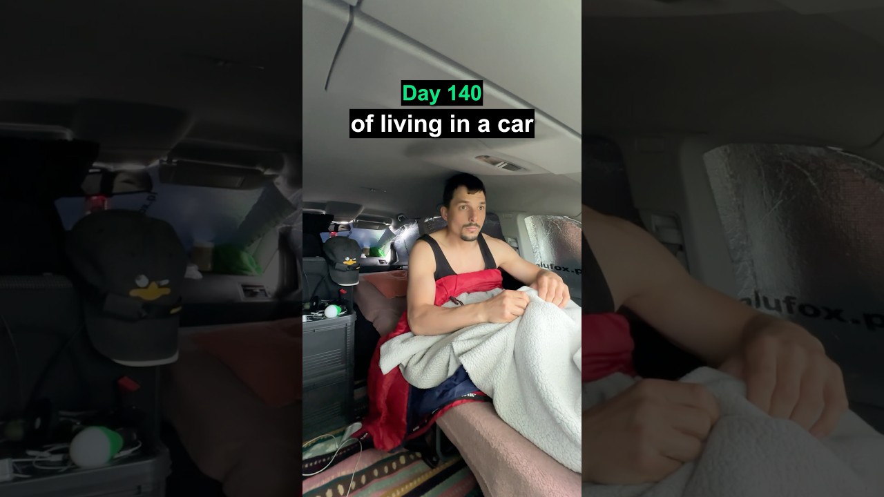 Another Rainy Morning in My Car 🚐 #carlife #vanlife