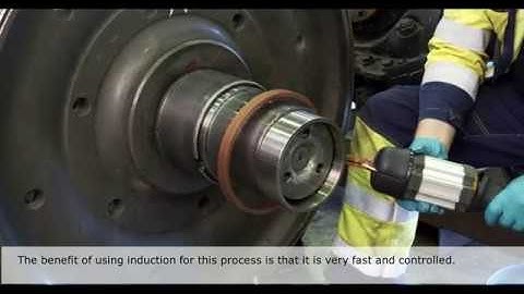 Disassembling and shrink fitting bearing and lock rings