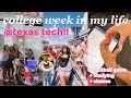 College week in my life  freshman  texas tech university