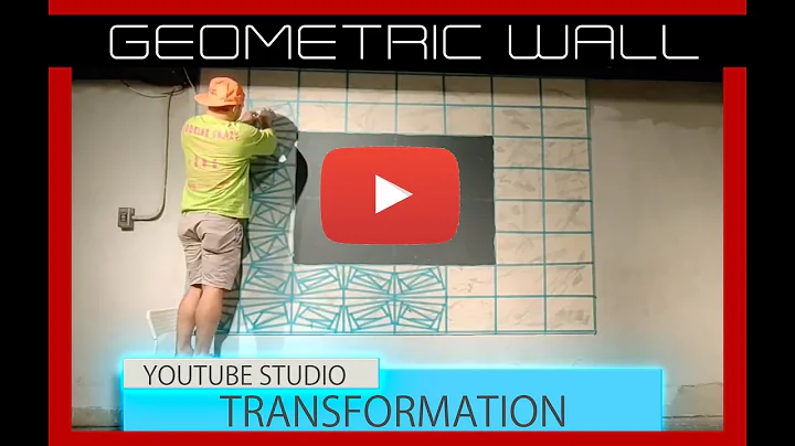 Geometric Tape Design - Time Lapse Before and After