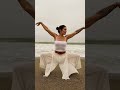 Goddess Pose 🧡 #Yoga #YogaInspo #GoddessPose #Movement #UtkataKonasana #Ocean #BeachLife