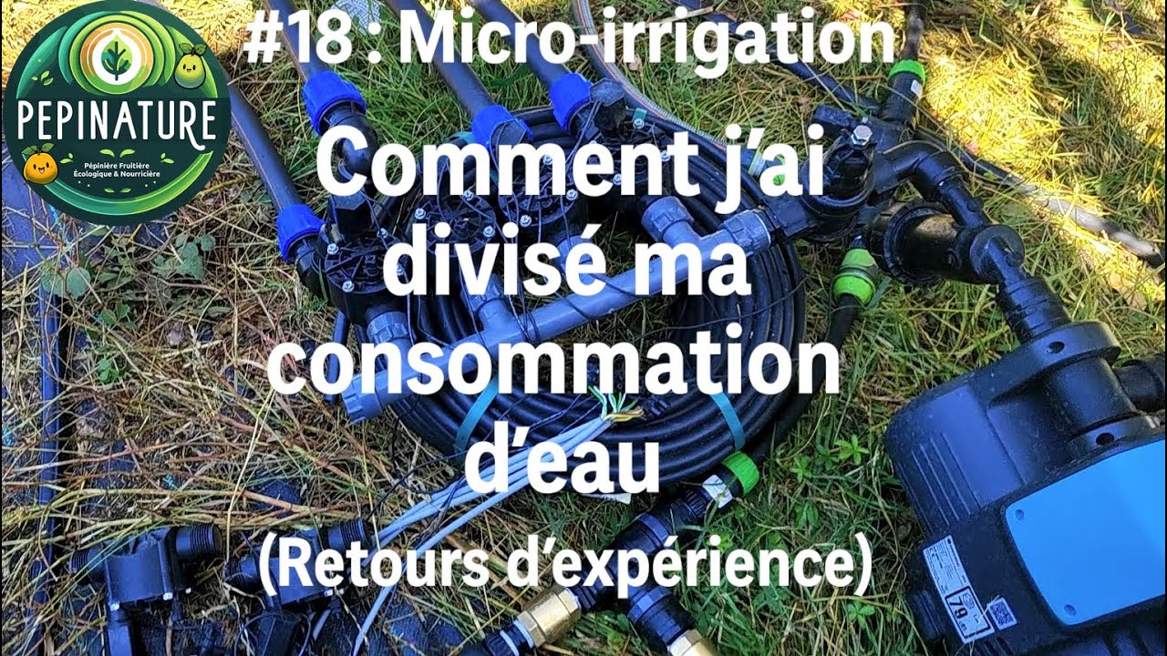#18 : Micro-irrigation — Comment j’ai divisé ma consommation d’eau (retours d’expérience) et temps
