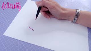 Modern calligraphy basics #1 - Get started with brush markers Guide