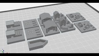 Justin C's 3D Designed Game Pieces Printing on Makerbot Replicator 5