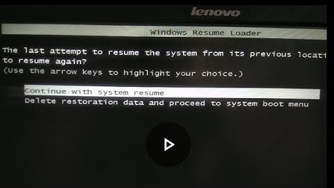 Delete restoration data and proceed to system boot menu la gì