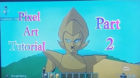 Minecraft pixel art tutorial-yellow diamond (steven universe ) part 2