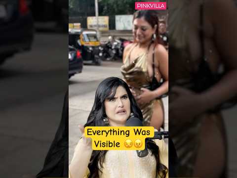 Zareen Khan S STRONG Reaction To Almost Nude Fashion On Street Shorts Bollywood Viralvideo 