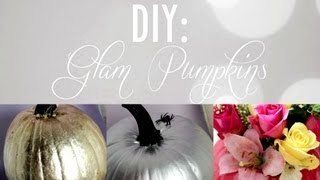 HALLOWEEN DIY | Glam Pumpkins