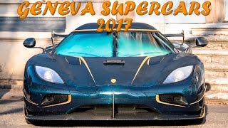 Absolute Madness Geneva Supercars 2017 - Laf Aperta, 4X Koenigsegg, Huayra Bc, 5X Bugatti ...