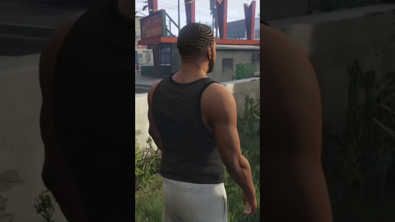 Gts V Franklin npc doing press ups what Franklin does when we don't play as Franklin