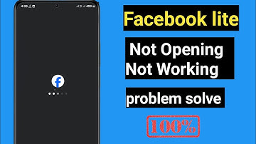 Fix Facebook Lite Not Opening | Fb Lite App Not Working | Facebook Lite Loading Problem Solve,