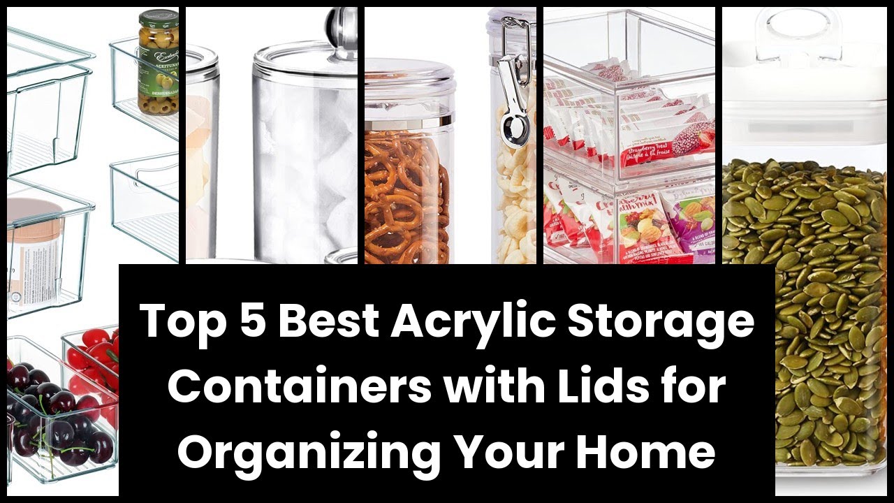 【ACRYLIC STORAGE CONTAINERS WITH LIDS】 YouTube