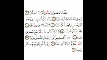 سورة نوح 3 القسم الثالث تكرار كيفي من .. فقلت استغفروا ربكم إنه كان غفارا .. إلى .. ويخرجكم إخراجا