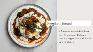 Easy Eggplant Borani | Cooking with Zahra