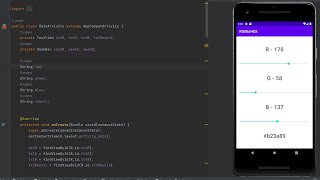 Ultimate RGB to Hex Converter App | Customize Colors Easily | Android Studio Tutorial #android screenshot 1