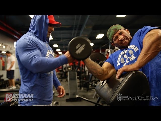 IFBB Pros Guy Cisternino and Marco Rivera Train Arms 5 Weeks Out from the NY Pro Part 2 class=
