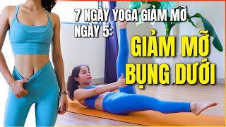 Thử Thách Yoga 7 Ngày Giảm Mỡ - Ngày 5 - Yoga Giảm Mỡ Bụng Dưới Hiệu Quả Hoàng Uyên Yoga