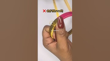 *Silk Thread Bangle Wrapping Ka Asaan Tarika | Diy | Tutorial | #shorts #diy