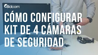 Configurar kit 4 Cámaras de seguridad Gadnic a la TV IP Full HD CCTV DVR P2PKIT01