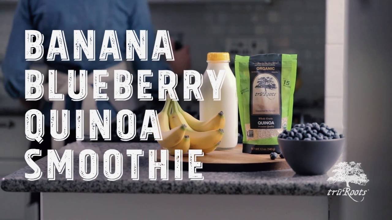truRoots® Recipe: Banana Blueberry Quinoa Smoothie