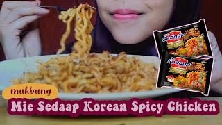 Mukbang Mie Sedaap Korean Spicy Chicken  Muthia Raputry
