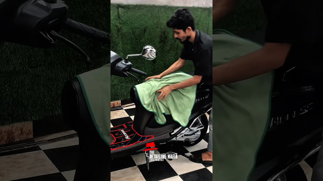 Suzuki Access 125 finished in matte PPF — subtle elegance, crafted by Detailing Mafia Mumbai.