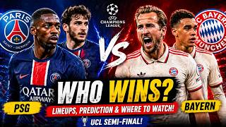 PSG vs Bayern Munich 😳 Who Wins This UCL Battle? Lineups & Prediction!