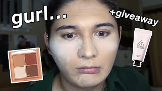 Trying $250 of Korean makeup on Medium-Light skin.. | (and giveaway)