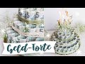 Geld-Torte: Hochzeitstorte mit Geldscheinen basteln | TRYTRYTRY