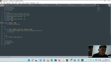 Seleksi kondisi 2 menggunakan Fungsi If Else - pemrograman dasar Bahasa C ✌️😊