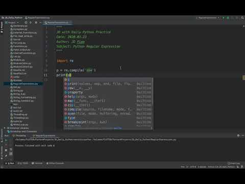 JD with Daily Python Practice ( Python Regular Expressions )